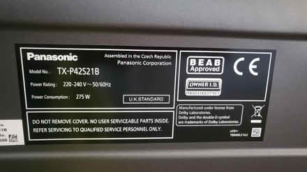 Photo of free Panasonic 42" Freeview HD Plasma TV (Devizes - Sarum Drive SN10 5) #3