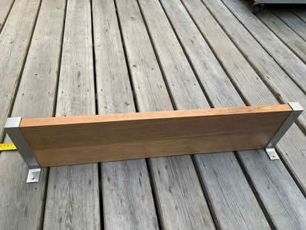 Photo of free Wood and metal shelf (Esher KT10) #3