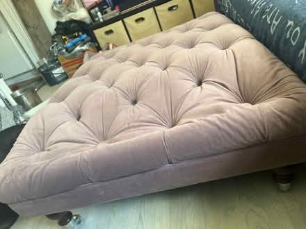 Photo of free Foot stool need upholstering and fixing (Molesey KT8) #1