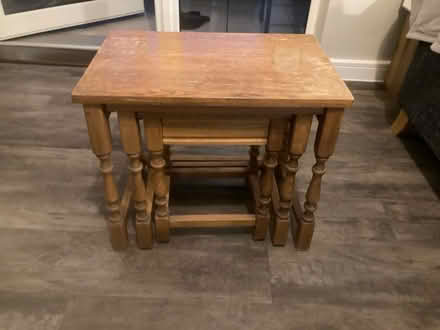 Photo of free Nest of three small coffee tables (Wood Street E17) #2