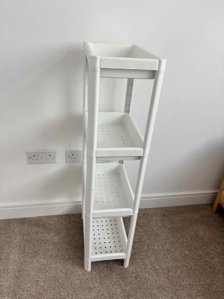 Photo of free Plastic white 4 tier shelves (Cathcart G44) #3