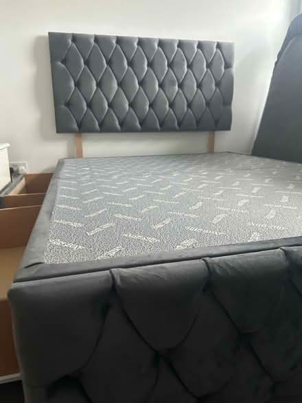 Photo of free Velvet double bed (Hulme M15) #3