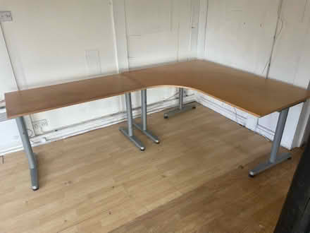 Photo of free IKEA corner desk & extension table (Skelsmergh LA8) #2