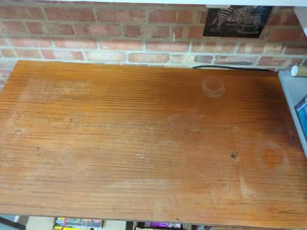 Photo of free Large wooden desk (Shillington) #2