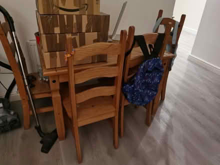 Photo of free Wood table and chairs (Stafford ST16) #1