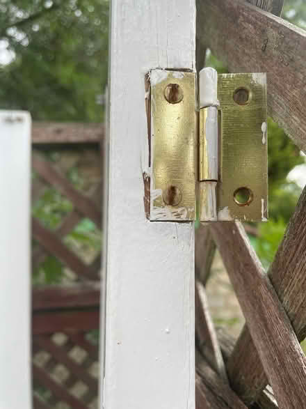 Photo of free 2 wood doors with hinges (BR2) #2