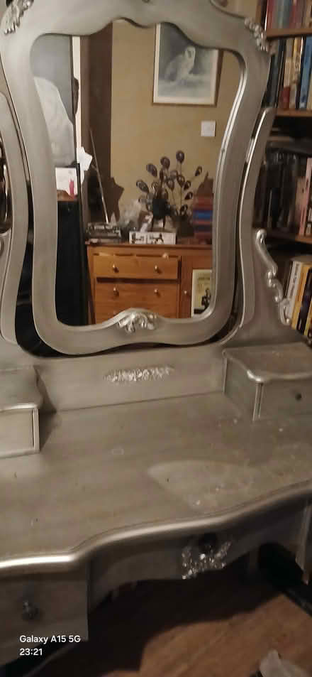 Photo of free Silver/grey dressing table (Chiswick) #1