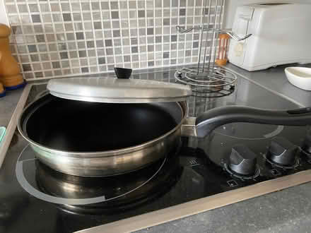 Photo of free Non stick large frying pan with lid (Orton Waterville) #1
