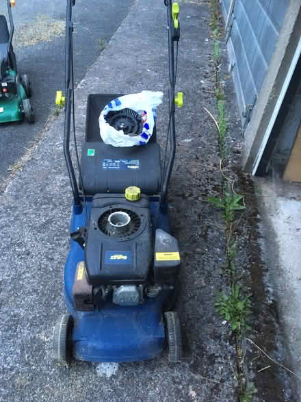 Photo of free Petrol lawnmower which requires recoil spring for pull cord (Riverside FK8) #1
