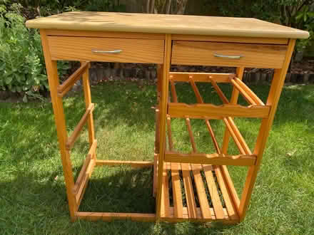 Photo of free Kitchen Island Cart Drawer Shelf Basket With Wine Bottle Rac (Woosehill RG41) #1