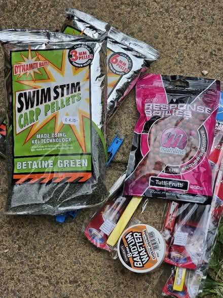 Photo of free Out of date fishing bait and old pole rigs (Queens Drive MK41) #1