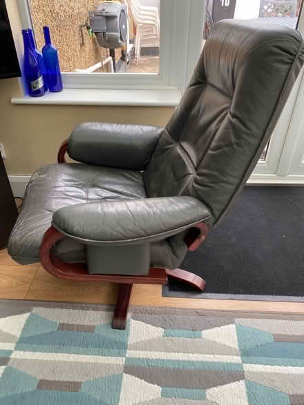 Photo of free Green Leather Swivel Chair (Spring Park CR0) #2