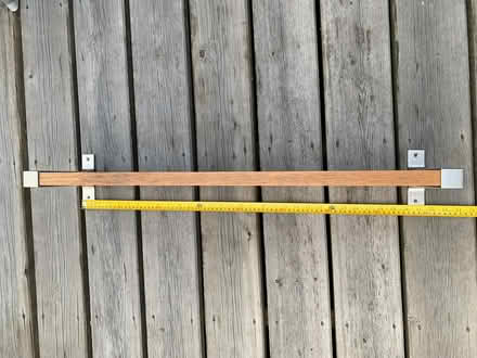 Photo of free Wood and metal shelf (Esher KT10) #2