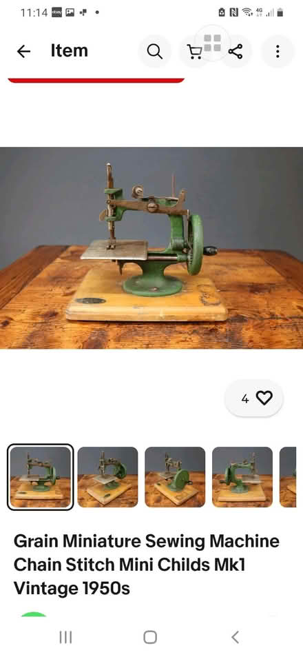 Photo of free Antique minature sewing machine (Livingston EH54) #1