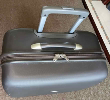 Photo of free Hard shell suitcase on castors with pulley handle. (Welling DA16) #4