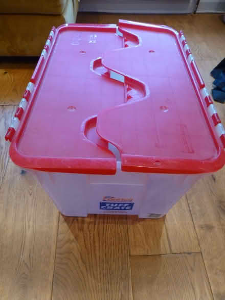 Photo of free 1 used plastic stackable storage box (Chiswell Green AL2) #3