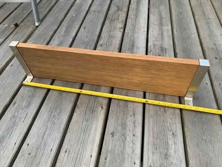 Photo of free Wood and metal shelf (Esher KT10) #1