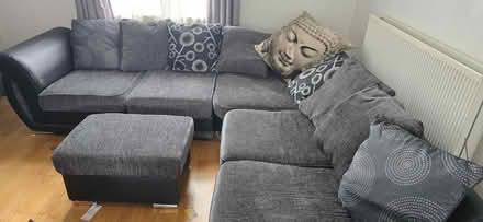 Photo of free Corner sofa and matching foot stool (Perivale W5) #1