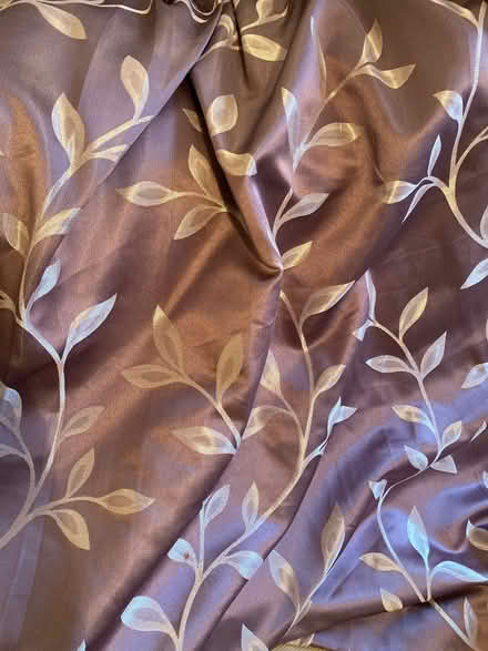 Photo of free short lilac curtains with pole etc (Hove Green BN3) #1