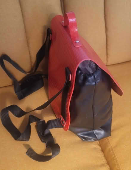 Photo of free Custom made red & black backpack (Downtown Berkeley) #1