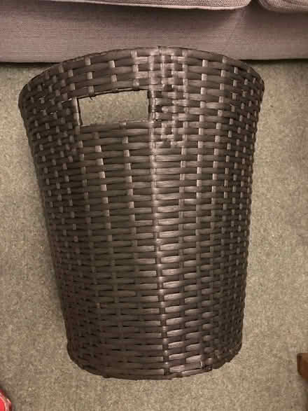 Photo of free Large black rattan plant pot cover (Eltham, SE9) #1