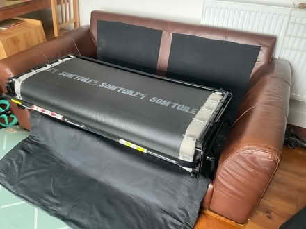 Photo of free Leather sofa bed (PO21 5NE) #4
