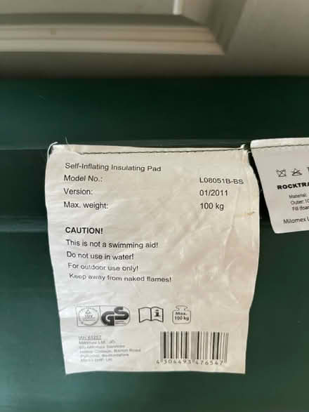 Photo of free Single self insulating pad (Bushey WD23) #2