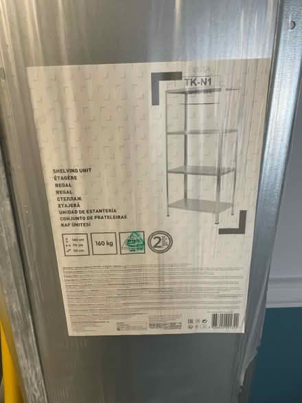 Photo of free 3 metal shelving units (unused) (Monkseaton NE25) #1