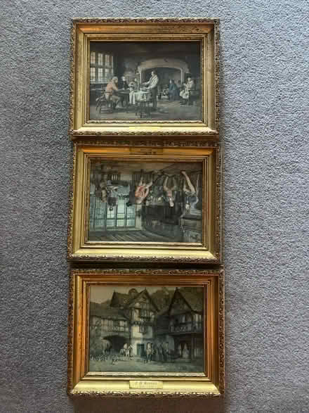 Photo of free 3 x Small Oil Paintings Guilt Frame (Roundhay, LS8) #1