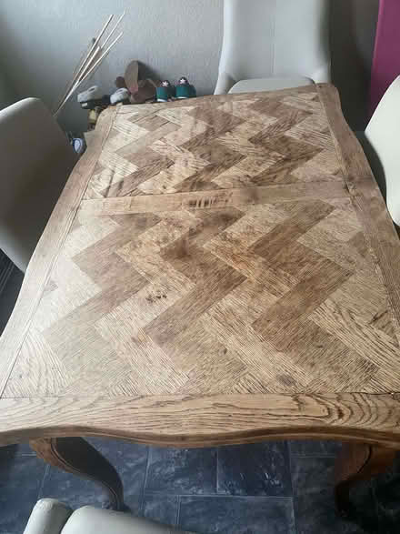 Photo of free vintage/ antique French dining table (Mold CH7) #4