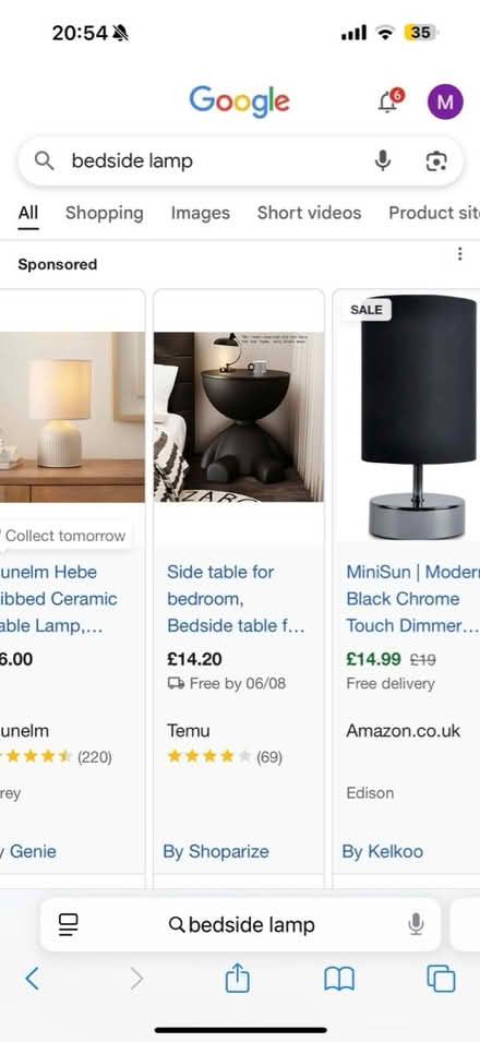 Photo of Bedside lamp (Liverpool L7) #1