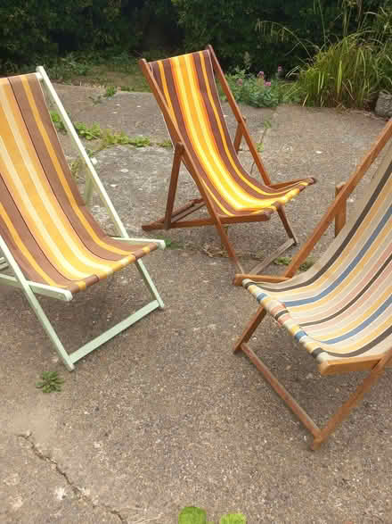 Photo of free Three old dechchairs (Saltdean BN2) #1