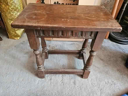 Photo of free Wooden side table (Riddlesdown CR8) #1