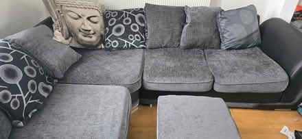 Photo of free Corner sofa and matching foot stool (Perivale W5) #2