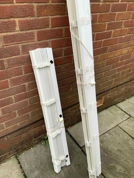 Photo of free 2 white Venetian blinds (Hollingworth SK14) #1