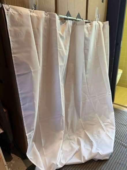 Photo of free telescopic shower rail and curtain (Newington Green) #1