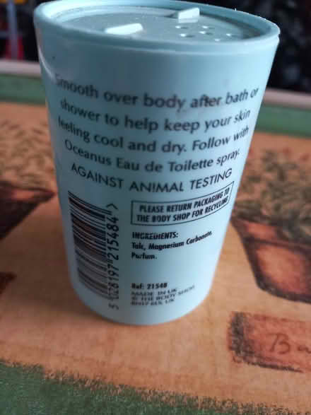 Photo of free Body Shop OCEANUS Talc (Collyhurst M40) #2