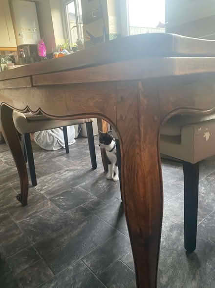 Photo of free vintage/ antique French dining table (Mold CH7) #2