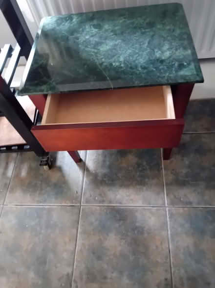 Photo of free Side table with marble top (Whittington SY11) #2