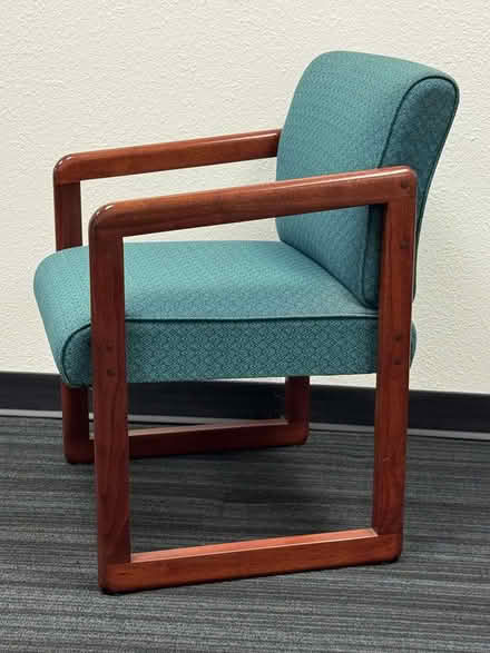 Photo of free 8 Beautiful Teal Colored Chairs (Fountain Vly, Heil & Bushard) #2