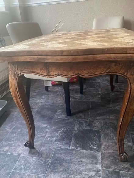 Photo of free vintage/ antique French dining table (Mold CH7) #3