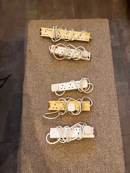 Photo of free Extension leads (5 x 4 plug, 1 x 5 plug) (Torbrex FK7) #1