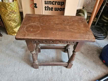 Photo of free Wooden side table (Riddlesdown CR8) #3