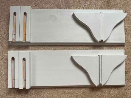 Photo of free 2 x Painted Grey Shelves (SK12 1LE) #1