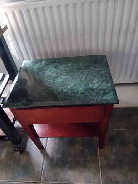 Photo of free Side table with marble top (Whittington SY11) #1