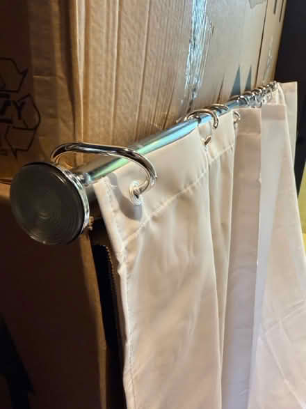Photo of free telescopic shower rail and curtain (Newington Green) #2