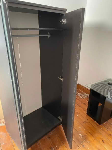 Photo of free Ikea Wardrobe, Black + Mirror (CT2) #3