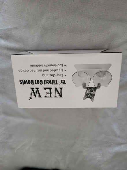 Photo of free Tilted double cat bowl (Long Sutton PE12) #1