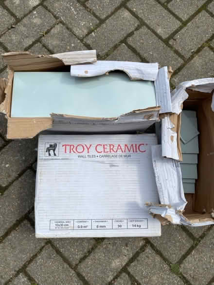 Photo of free Pale turquoise tiles (High Storrs, S11) #2