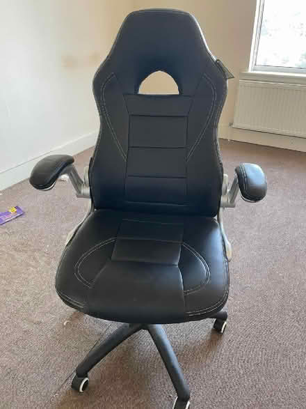 Photo of free Gaming/Office Chair, Black Leather Effect (CT2) #1